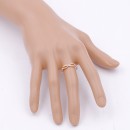 Rose Gold Plated With CZ Infinity Sized Ring