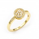 Gold Plated Rings with Cubic Zirconia