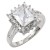 Rhodium-Plated-with-Cubic-Zirconia-Engagement-Rings,-Size-9-Rhodium Clear