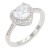 Rhodium-Plated-With-Clear-CZ-Heart-Sized-Rings,-Size-6-10-Rhodium Clear