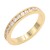 Gold-Plated-With-All-Clear-3MM-CZ-Sized-Rings,-Size-9-Gold Clear