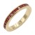 Gold-Plated-With-All-Red-Garnet-3MM-CZ-Sized-Rings,-Size-9-Gold Red