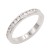 Rhodium-Plated-With-Clear-3MM-CZ-Sized-Rings,-Size-9-Rhodium Clear