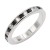 Rhodium-Plated-With-Black-&-Clear-Alternate-3MM-CZ-Sized-Rings,-Size-9-Rhodium Black