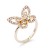 Gold-Plated-with-Clear-Color-CZ-Rings,-Size-9-Gold