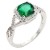 Rhodium-Plated-With-Green-Color-CZ-Engagement-rings.-Size-9-Green