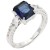 Rhodium-Plated-With-Blue-Color-CZ-Engagement-rings.-Size-9-Blue