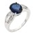 Rhodium-Plated-With-Blue-Color-CZ-Engagement-rings.-Size-9-Blue