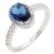 Rhodium-Plated-With-Blue-Color-CZ-Engagement-rings.-Size-9-Blue