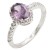 Rhodium-Plated-With-Purple-Color-CZ-Engagement-rings.-Size-9-Purple