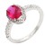 Rhodium-Plated-With-Ruby-Color-CZ-Engagement-rings.-Size-9-