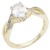 Gold-Plated-With-Clear-Color-CZ-Engagement-rings.-Size-9-Gold