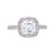 Princess-Cut-Clear-CZ-Rhodium-Plated-Wedding-Engagement-Ring-Rhodium Plated Clear