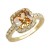 Princess-Cut-Topaz-CZ-Gold-Plated-Wedding-Engagement-Ring-Gold Plated Topaz