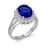 Rhodium-Plated-Blue-Oval-CZ-Engagement-Ring-Blue