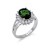 Rhodium-Plated-Green-Oval-CZ-Engagement-Ring-Green