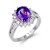 Rhodium-Plated-Purple-Oval-CZ-Engagement-Ring-Purple