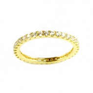 Gold Plated with Cubic Zirconia Sized Rings