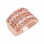Rose-Gold-Plated-with-Clear-Cubic-Zirconia-Sized-Rings-Rose Gold