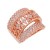 Rose-Gold-Plated-With-Clear-Cubic-Zirconia-Statement-Rings-Rose Gold