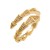 Gold-Plated-With-Cubic-Zirconia-Snake-Adjustable-Rings-Gold