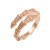 Rose-Gold-Plated-With-Cubic-Zirconia-Snake-Adjustable-Rings-Rose Gold