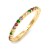 Gold-Plated-With-Multi-Color-CZ-Cubic-Zirconia-Eternity-Rings-Gold Multi-Color
