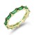 Gold-Plated-With-Emreald-Green-CZ-Cubic-Zirconia-Eternity-Sized-Rings-Gold Green