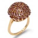 Rose Gold Plated With Multi Color CZ Cubic Zirconia Sized Rings