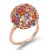 Rose-Gold-Plated-With-Multi-Color-CZ-Cubic-Zirconia-Sized-Rings-Rose Gold Multi Color