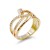 Gold-Plated-With-Nail-Shape-Cubic-Zirconia-Ring-Gold