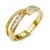 Gold-Plated-with-Clear-CZ-Ring-Gold