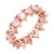 Rose-Gold-Plated-With-Pink-Heart-CZ--Eternity-Rings-Rose Gold