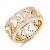 Gold-Plated-with-Clear-CZ-Stone-Ring-Gold
