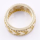 Gold Plated with Clear CZ Stone Ring