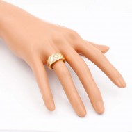 Gold Plated Sized Ring with CZ