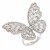 Rhodium-Plated-With-Clear-CZ-Cubic-Zirconia-Adjustable-Butterfly-Rings-Rhodium