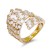 Gold-Plated-Clear-CZ-Adjustable-Ring-Gold