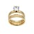 Gold-Plated-CZ-Stainless-Steel-2PCs-Wedding-Ring-Set-Gold