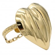 Gold Plated Stainless Steel Adjustable Rings