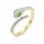Gold-Plated-Stainless-Steel-with-Clear-CZ-Snake-Rings-Gold