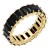 Gold-Plated-Stainless-Steel-With-Black-Color-CZ-5MM-Ring-Gold Black