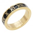 Gold Plated Stainless Steel White Color 5MM Ring