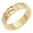 Gold Plated Stainless Steel CZ Rings