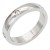 Stainless-Steel-4MM-CZ-Ring--Size-#9-Rhodium