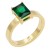 Gold-Plated-Stainless-Steel-Green-Color-CZ-Rings-Gold Green