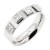 Stainless-Steel-With-Clear-Color-CZ-5MM-Rings,-Size-9-Rhodium Clear