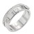 Stainless-Steel-With-Clear-CZ-7MM-Rings,-Size-9-Rhodium Clear