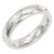 Stainless-Steel-With-Clear-Color-CZ-5MM-Rings,-Size-9-Rhodium Clear