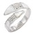 Stainless-Steel-With-Clear-Color-CZ-4MM-Rings,-Size-9-Rhodium Clear